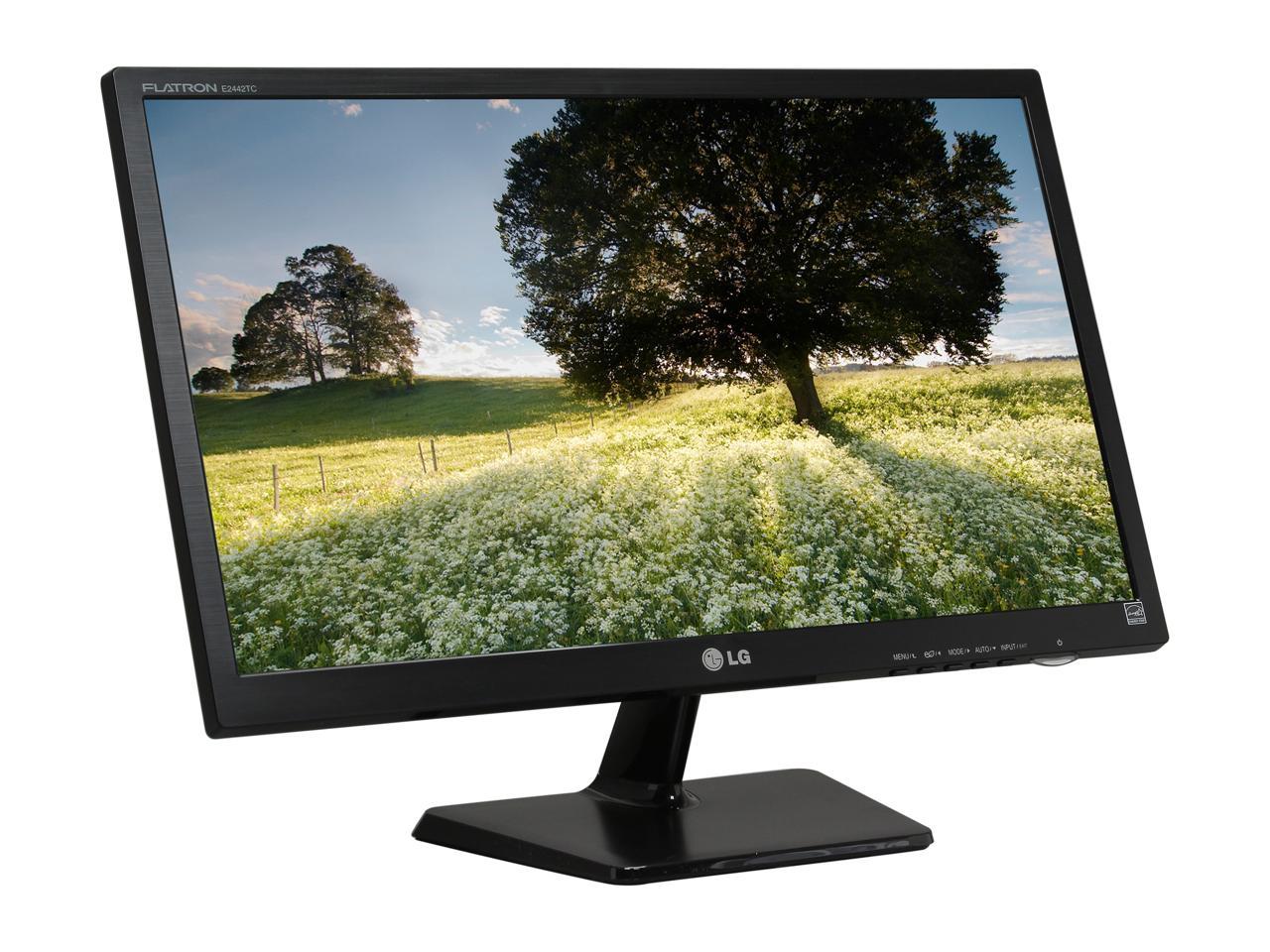 LG E2442TC-BN Black 24" 5ms Widescreen LED Backlight LCD Monitor 250 cd/m2 DFC 5,000,000:1 (1000:1) - Image 3