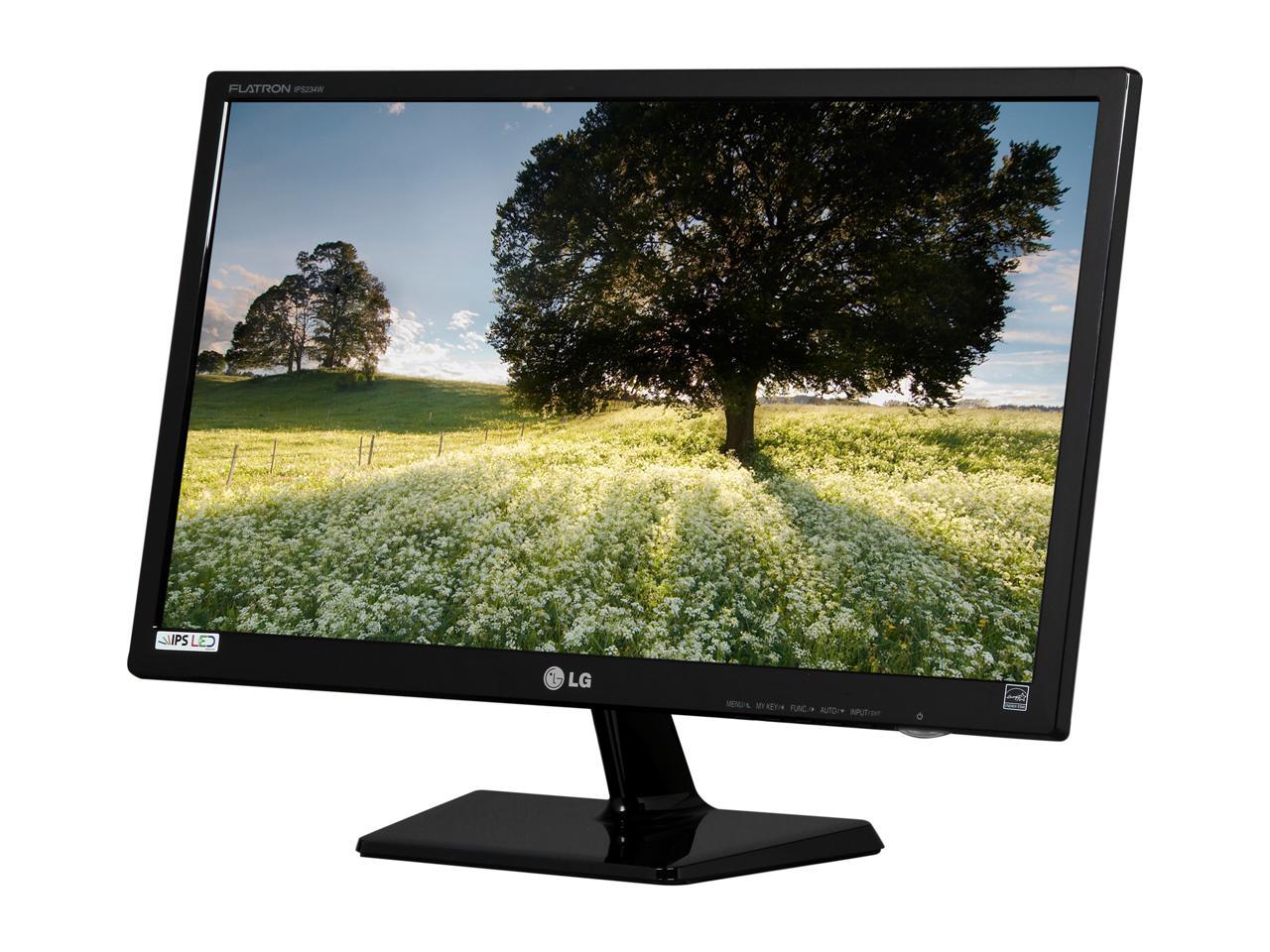 LG LGE-IPS234W-PN Black 23" 14ms HDMI Widescreen LED Monitor 250 cd/m2 5,000,000:1 IPS Panel
