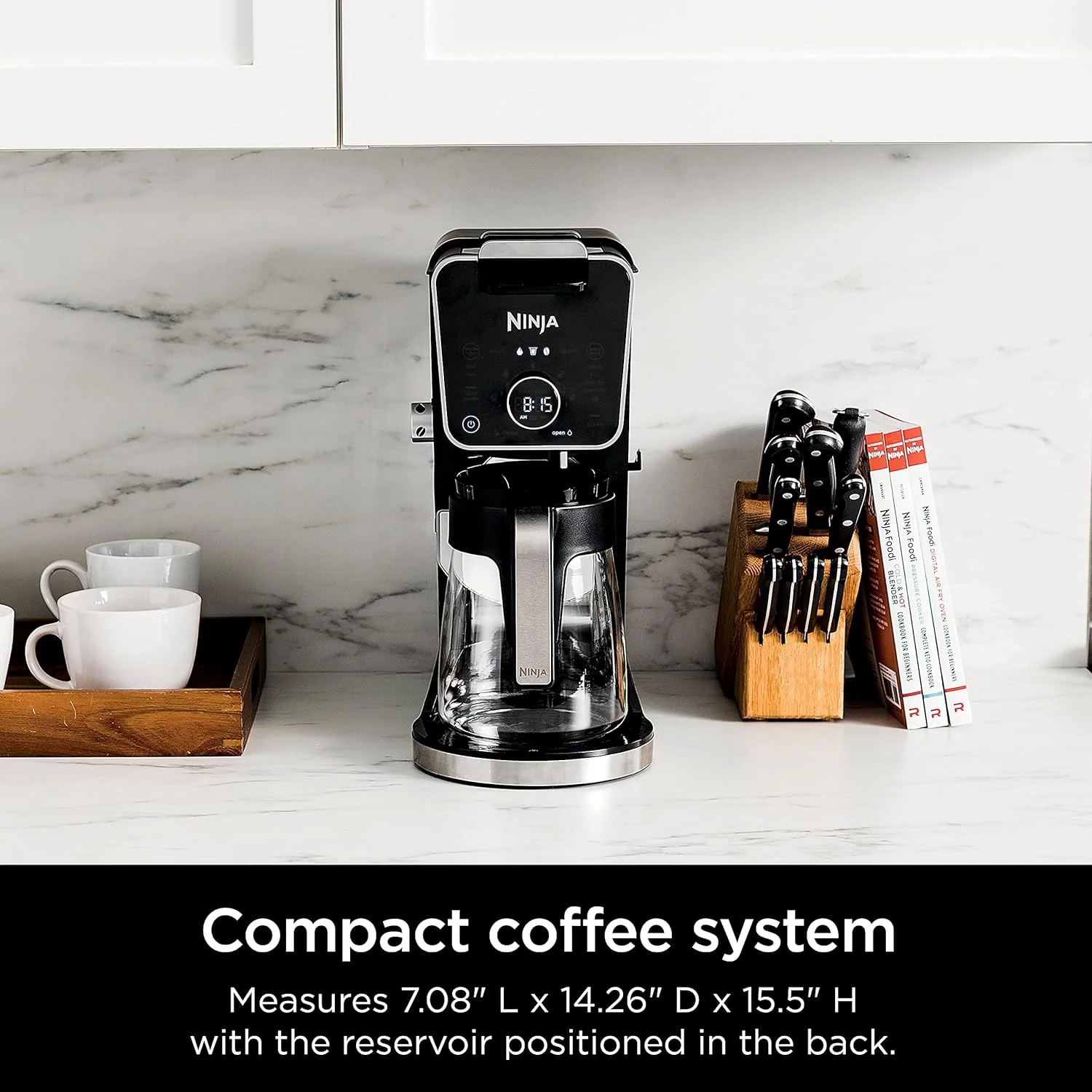 Ninja CFP301 DualBrew Pro Specialty 12-Cup Drip Maker with Glass Carafe, Single-Serve for Coffee Pods or Grounds, with 4 Brew Styles, Frother & Separate Hot Water System, Black - Image 9