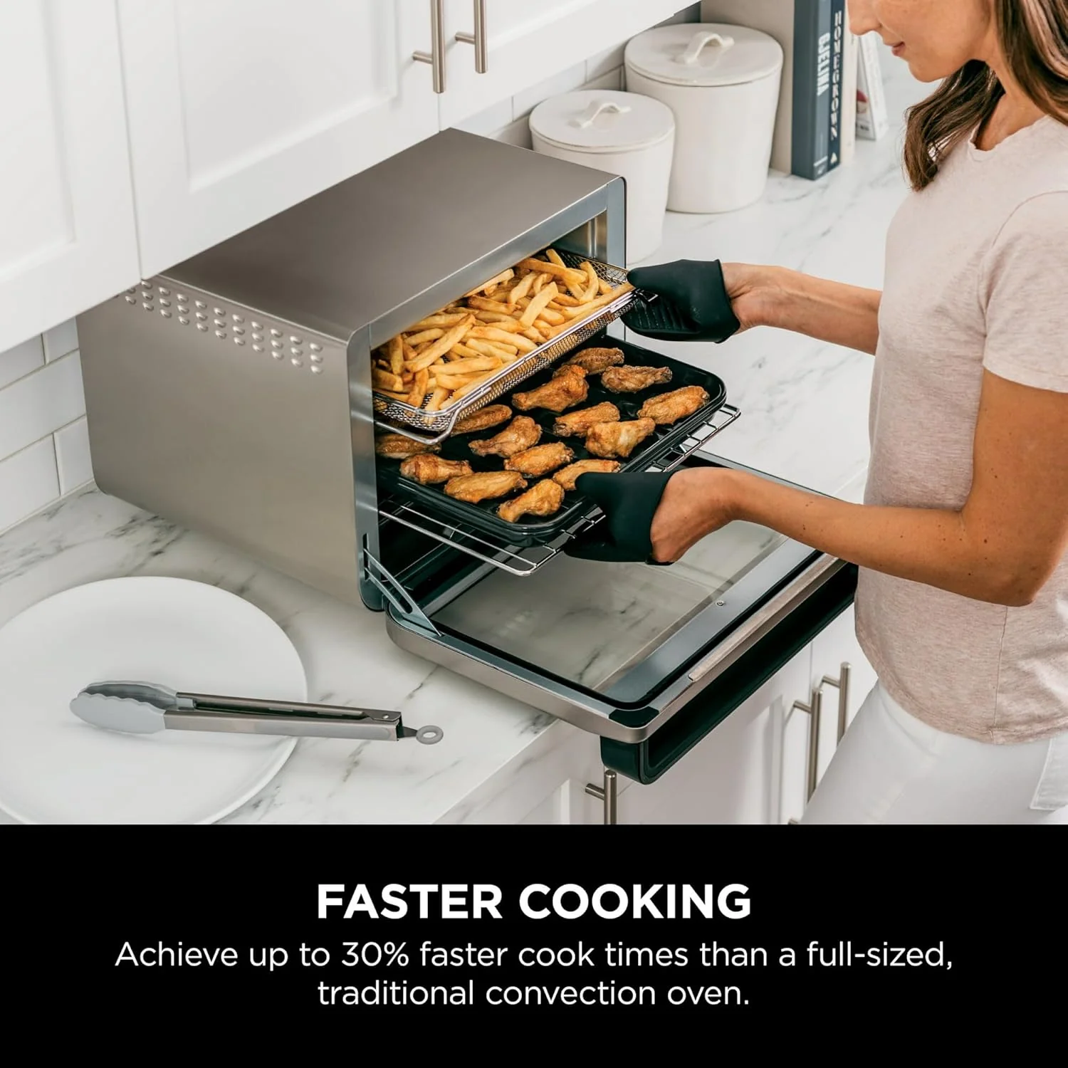 Ninja-DT200-Foodi-8-in-1-XL Pro Air Fry Oven Large Countertop Convection Oven - Image 6
