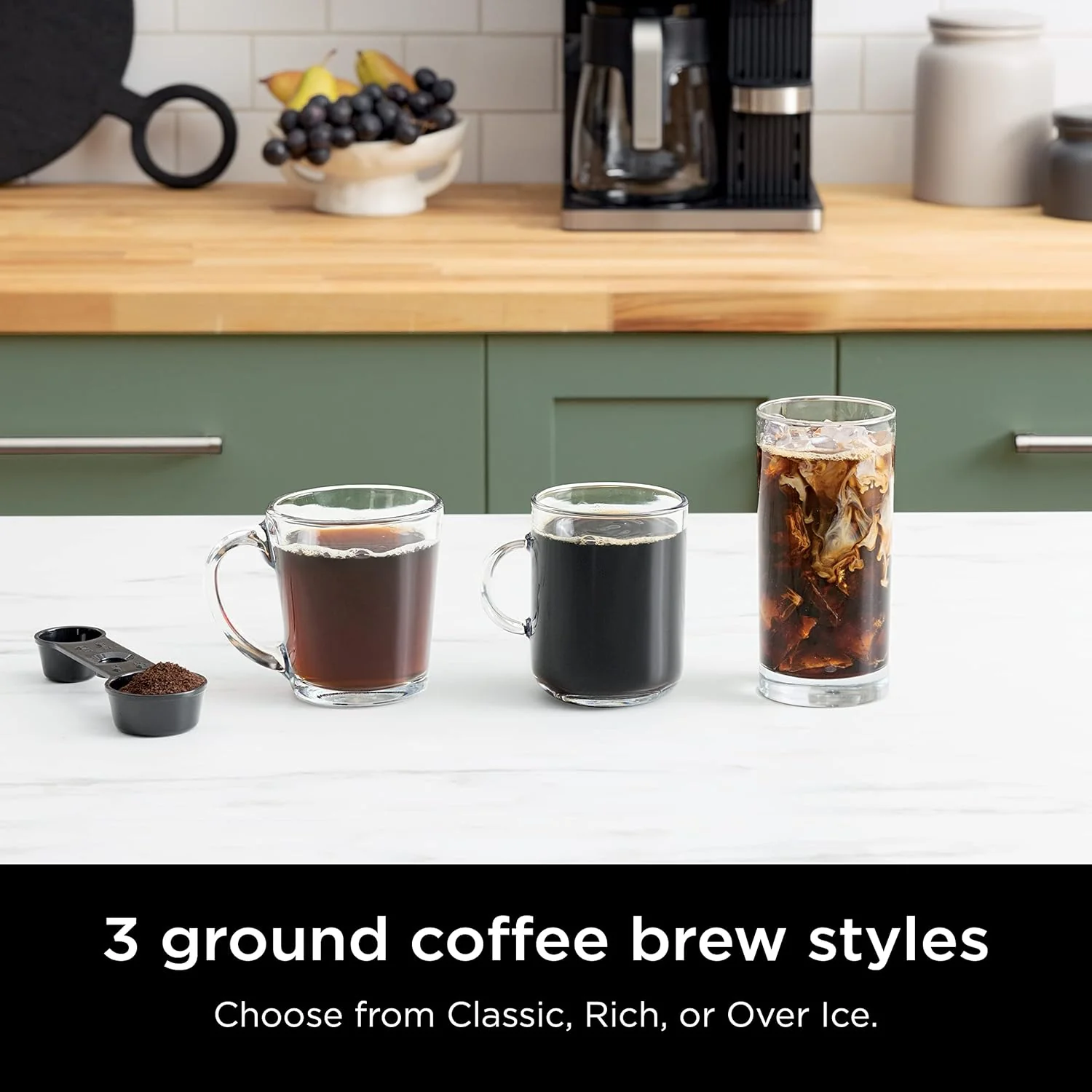 Ninja Espresso & Coffee Barista System, Single-Serve Coffee & Nespresso Capsule Compatible, 12-Cup Carafe, Built-in Frother, Black and Silver, CFN601 - Image 2