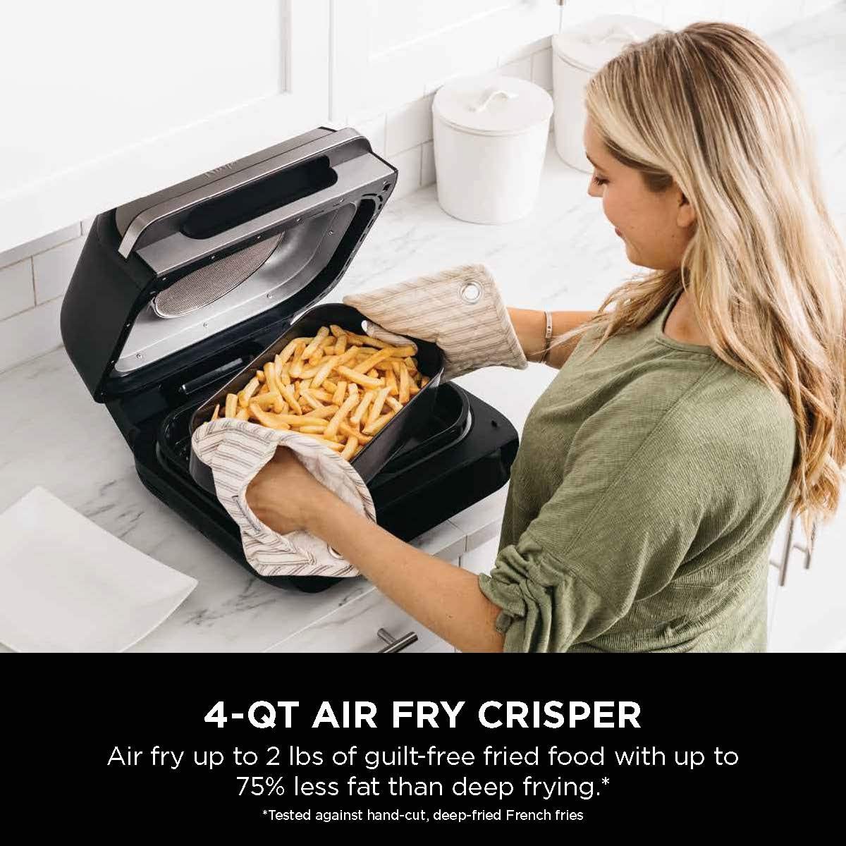 Ninja FG551 Foodi Smart XL 6-in-1 Indoor Grill with Air Fry, Roast, Bake, Broil & Dehydrate, Smart Thermometer (FG551) - Image 6