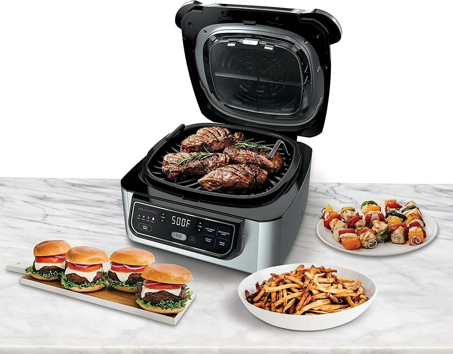 Ninja Foodi 5-in-1 Indoor Grill w/ Air Fry, Roast (IG302QB) - Image 2