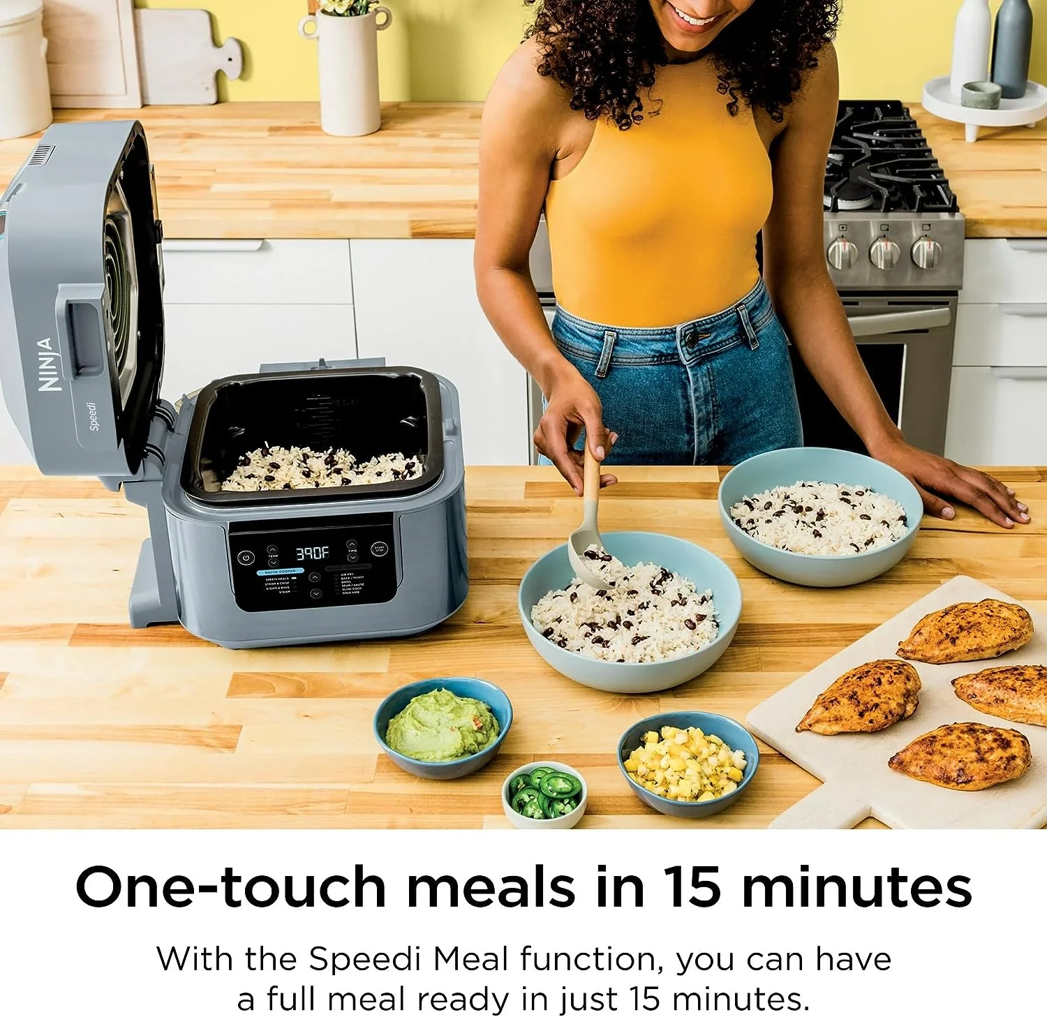Ninja Speedi Rapid Cooker & Air Fryer, 6-Qt Capacity, 10-in-1 Functions to Steam (SF300) - Image 3