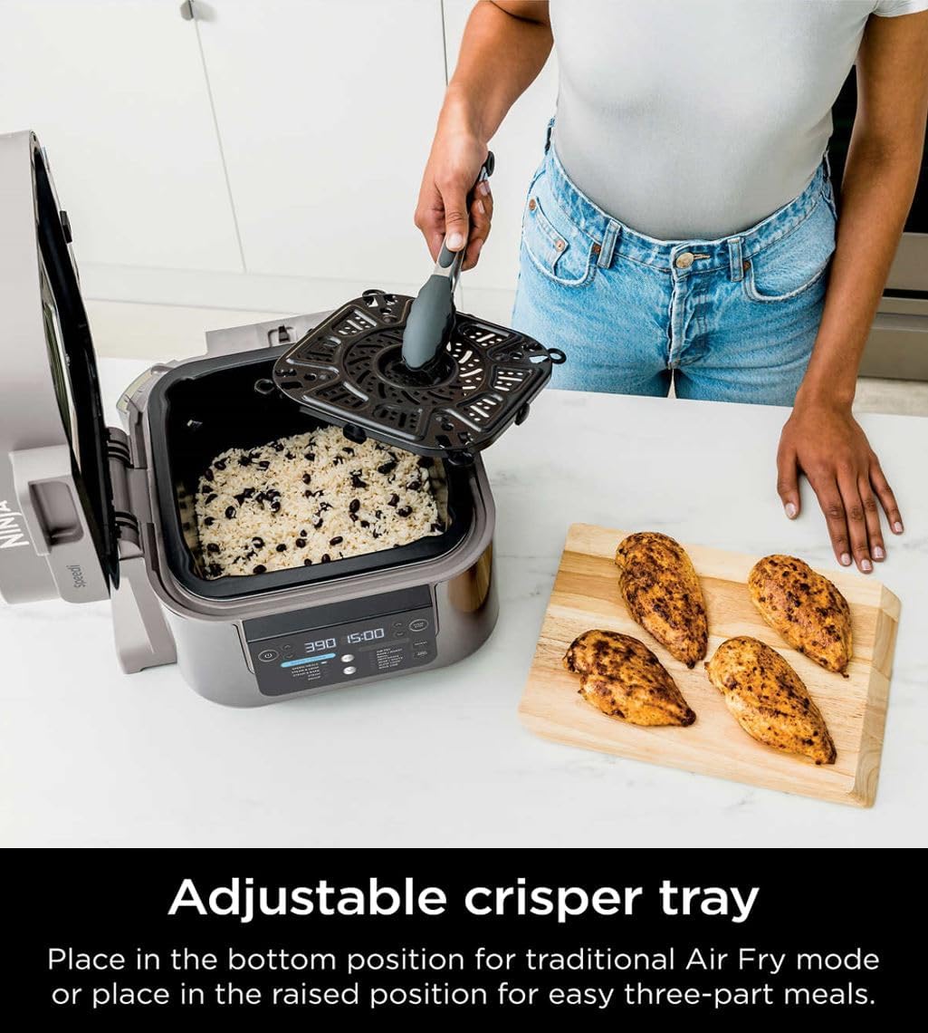 Ninja Speedi 6-Qt Rapid Cooker & Air Fryer, 12-in-1 with Steam, Bake, Roast, Sauté & More – Sea Salt Gray - Image 3