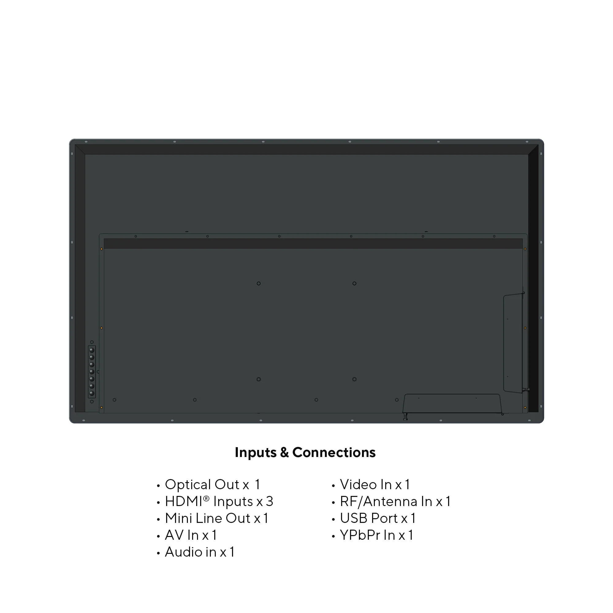 OrcaTV 43" 4K UHD LED Partial Sun Outdoor Smart TV + Wall Mount, IP54 Weatherproof, Tempered Anti-Glare Television (ORTV430SM) - Image 3