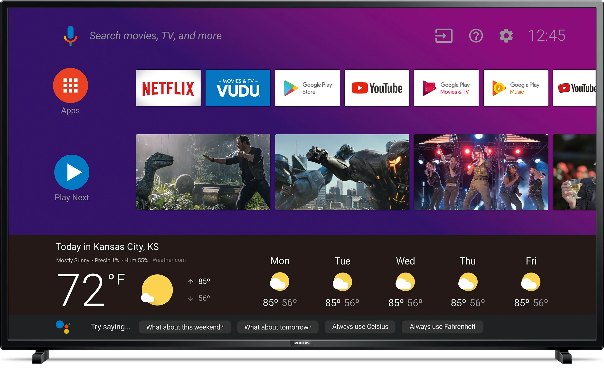 Philips 50" Class 4K Ultra HD (2160p) Android Smart LED TV with Google Assistant (50PFL5604/F7)
