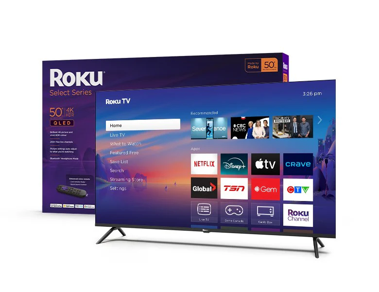 Roku Select Series 75" 4K UHD HDR QLED Roku Smart TV (75R5C6)