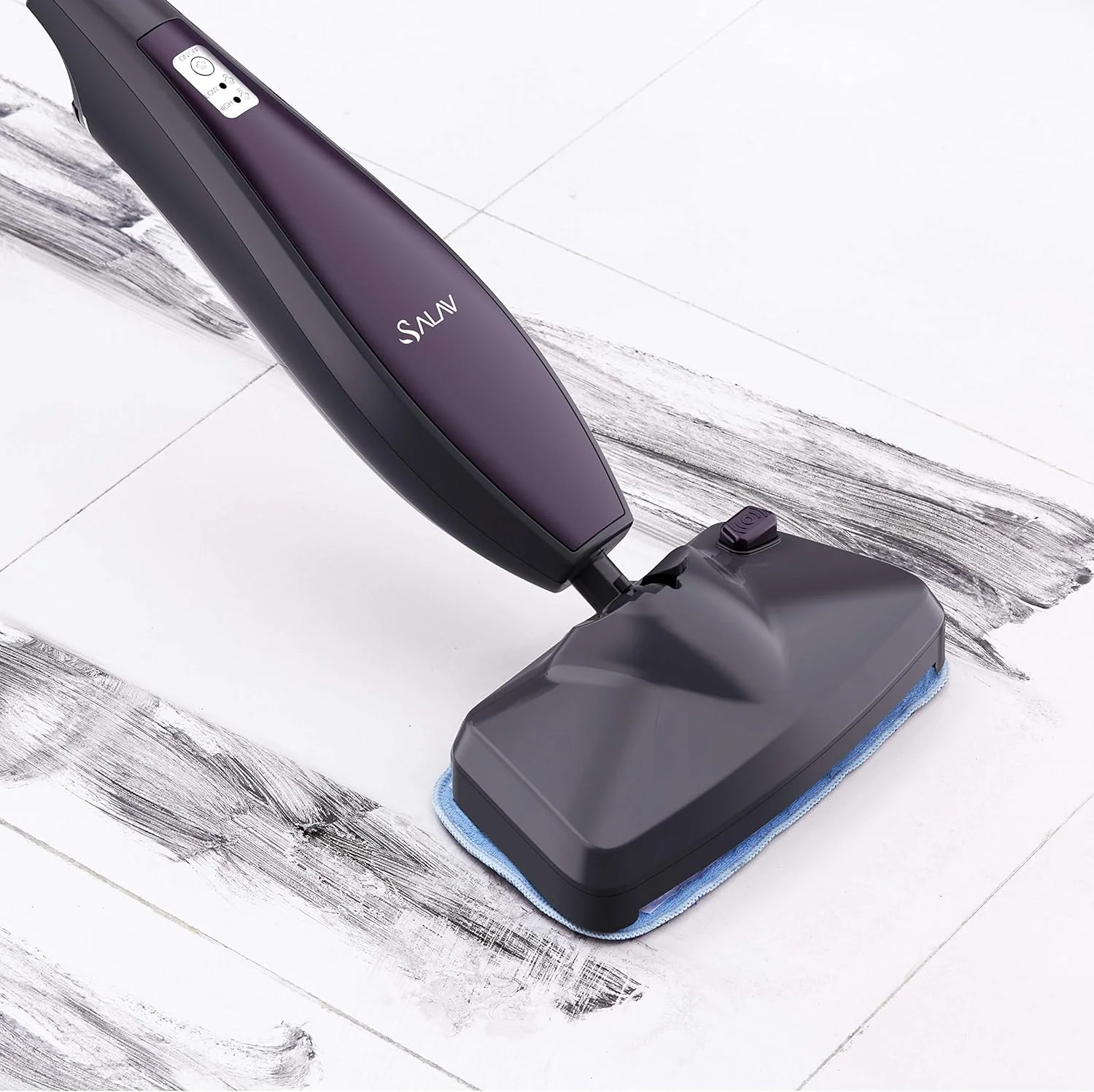 SALAV, Pet Motion Vibrating Steam Mop, Includes Mop Pads, Water Cup, Carpet Glider, STM-403, Dark Gray Midnight - Image 6