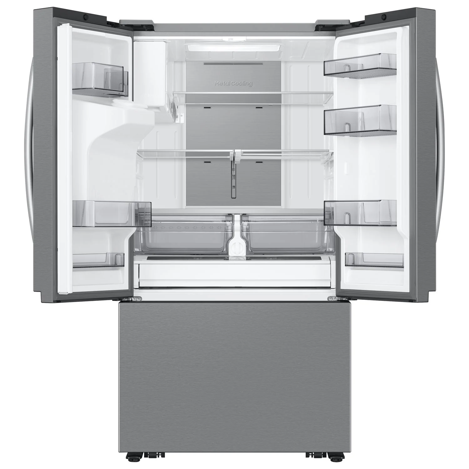 Samsung 36" 30.5 Cu. Ft. French Door Refrigerator w/ Water & Ice Dispenser (RF32CG5400SR) - Stainless Steel - Image 4