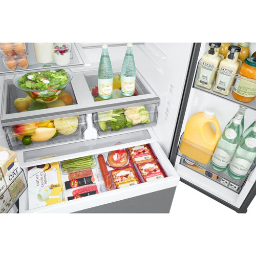 Samsung 36" 31.5 Cu. Ft. French Door Refrigerator w/ Ice Dispenser (RF32CG5100SR) - Stainless Steel - Image 7