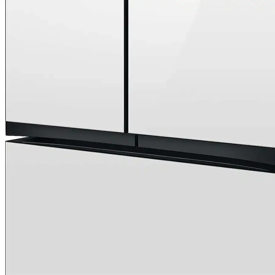 Samsung - BESPOKE 30 cu. ft. French Door Smart Refrigerator with AutoFill Water Pitcher (RF30BB620012) - White Glass - Image 5
