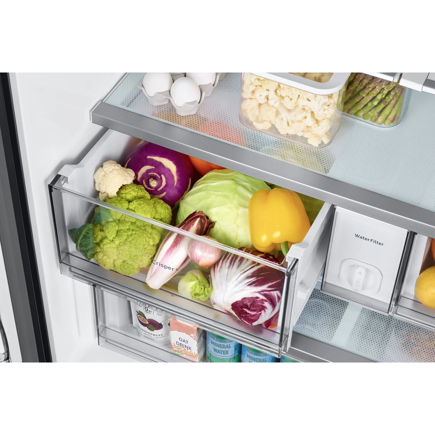 Samsung BESPOKE 36" 30.1 Cu. Ft. 3-Door French Door Refrigerator (RF30BB6200QL) - Stainless Steel - Image 10