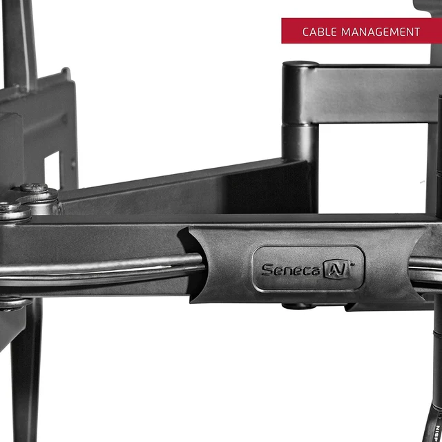 Seneca AV SA51 Full Motion Flat Panel TV Mount 37-Inch to 80-Inch Displays, Black - Image 10