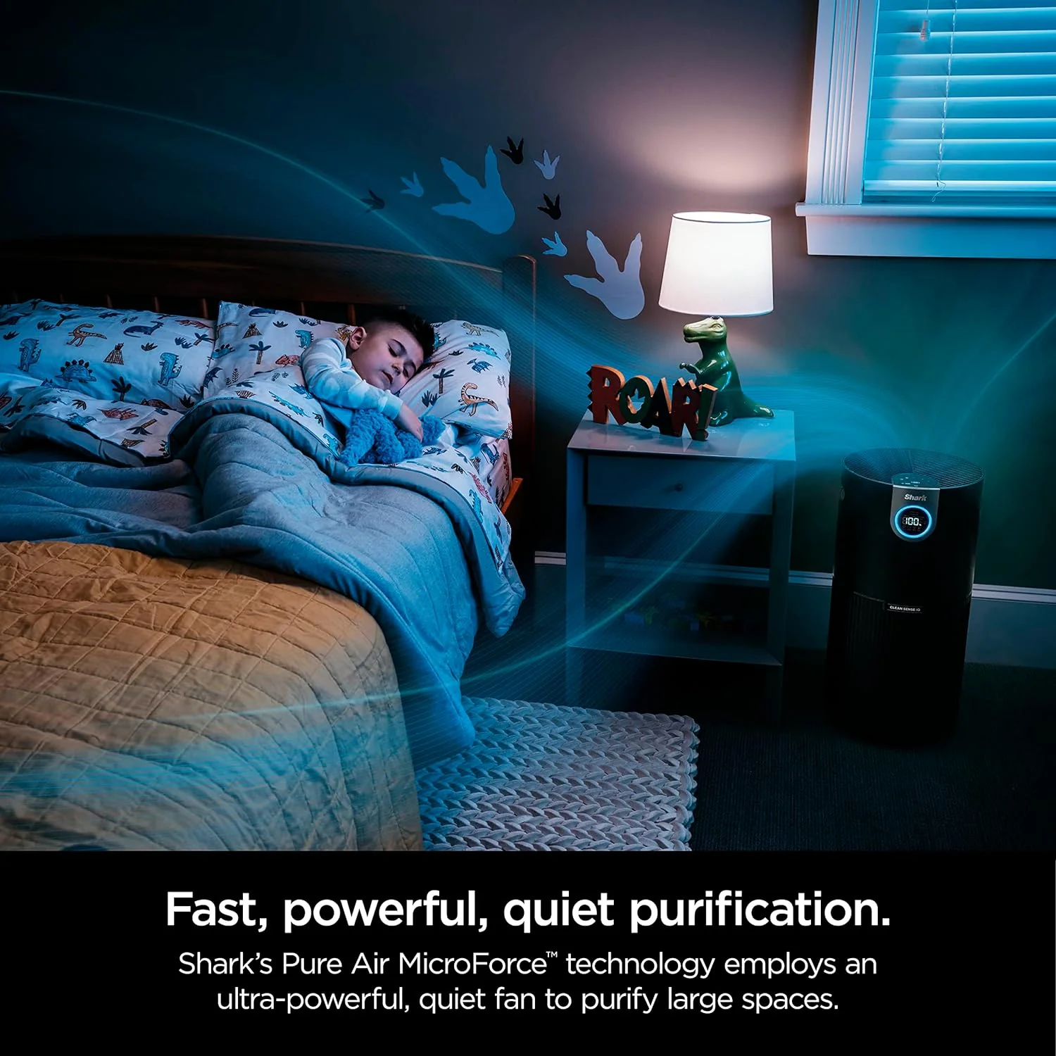 Shark Air Purifier MAX with NanoSeal HEPA, Cleansense IQ, Odor Lock, Cleans up to 1200 Sq. Ft. and 99.98% of particles, dust, allergens, smoke, 0.1?€?0.2 microns, Grey, HP202 - Image 4