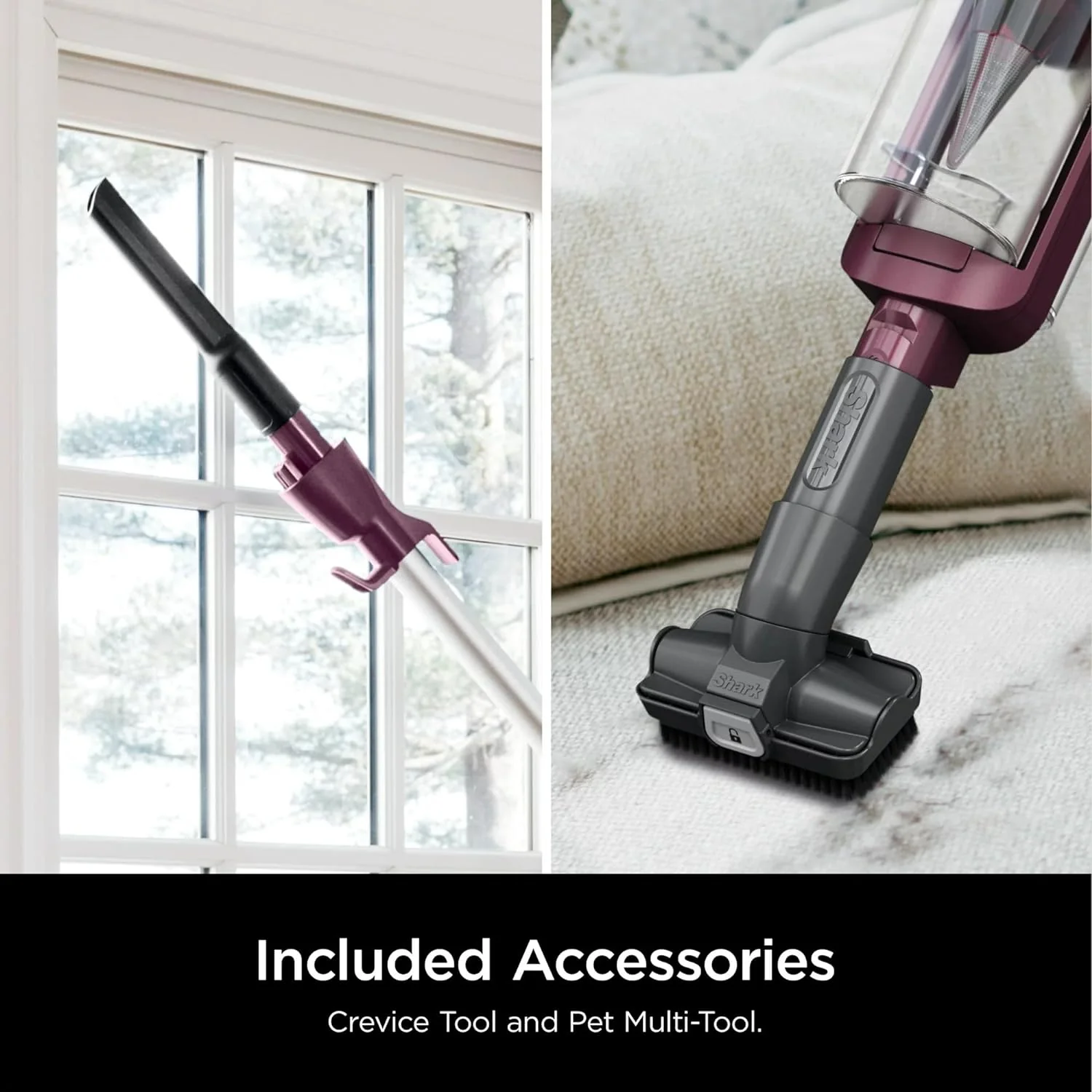 Shark HZ3000 Stratos Ultralight Corded Stick Vacuum with DuoClean PowerFins HairPro, Self-Cleaning Brushroll, & Odor Neutralizer Technology, Red Plum - Image 4