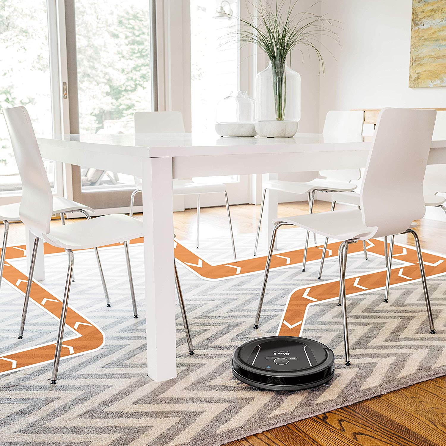 SHARK ION Robot Vacuum R85 WiFi-Connected with Powerful Suction, XL Dust Bin, Self-Cleaning Brushroll and Voice Control with Alexa or Google Assistant (RV850) - Image 4