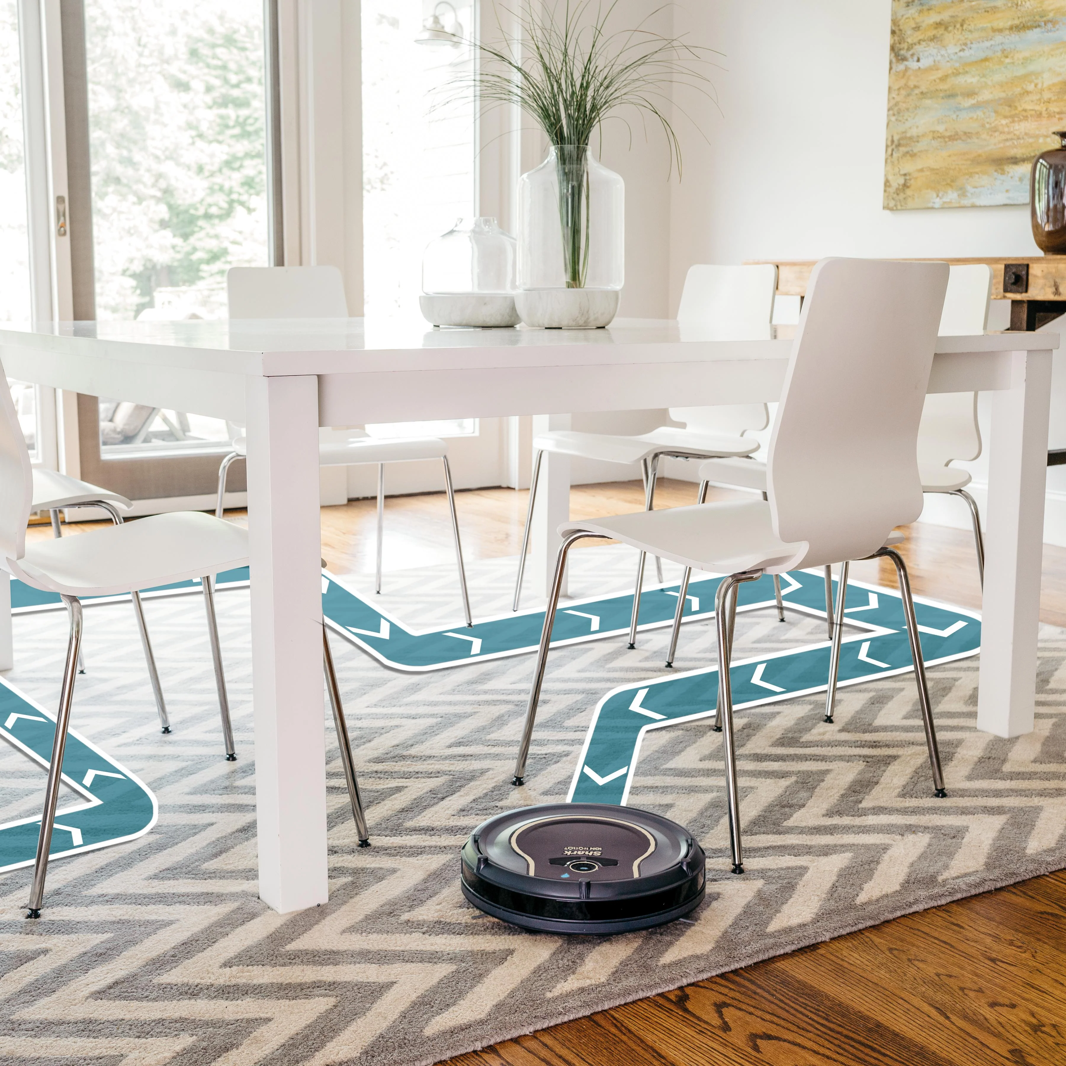 Shark ION Robot Vacuum WIFI-Connected, Voice Control Dual-Action Robotic Vacuum Carpet and Hard Floor Cleaner, Works with Alexa (RV750NL) - Image 2