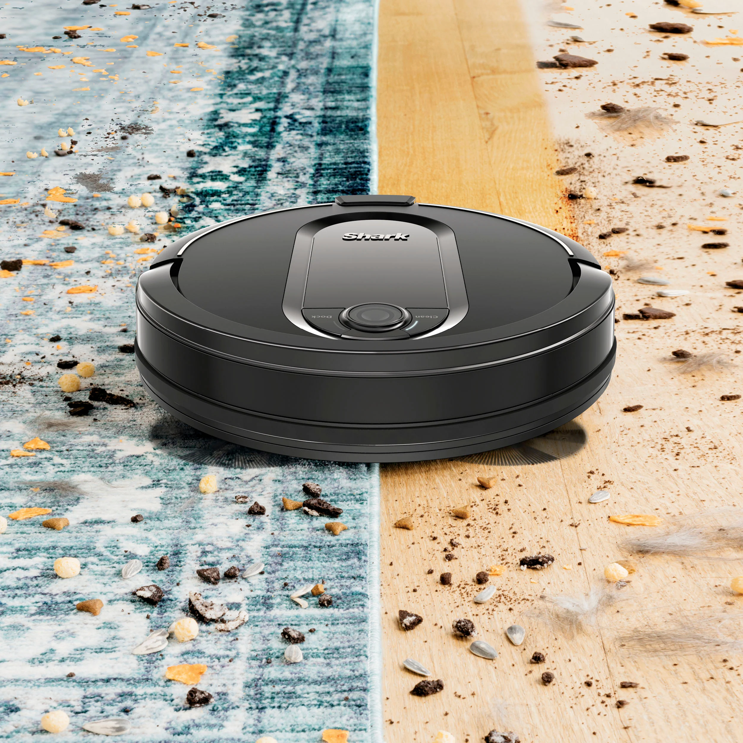 Shark - IQ Robot Self-Empty XL RV1001AE, Wi-Fi Connected, Robot Vacuum with Self-Cleaning Brushroll - Black (RV1001AE) - Image 6