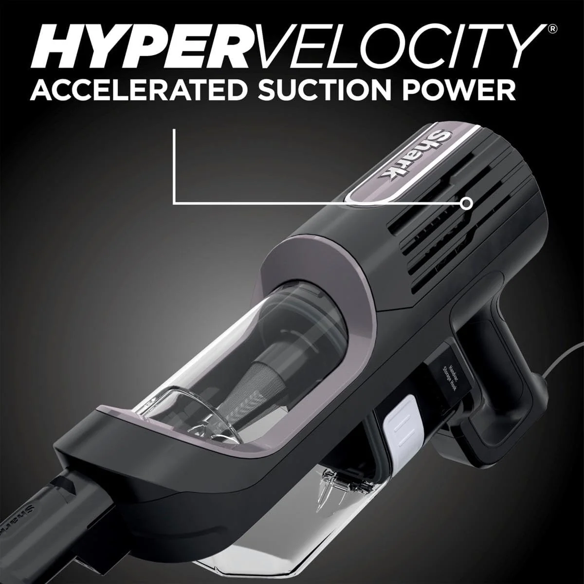 Shark QS100Q Ultralight HyperVelocity Corded Stick Vacuum, Converts to a Handheld Vacuum with Pet Crevice Tool, Upholstery Tool, and Precision Duster - Image 2
