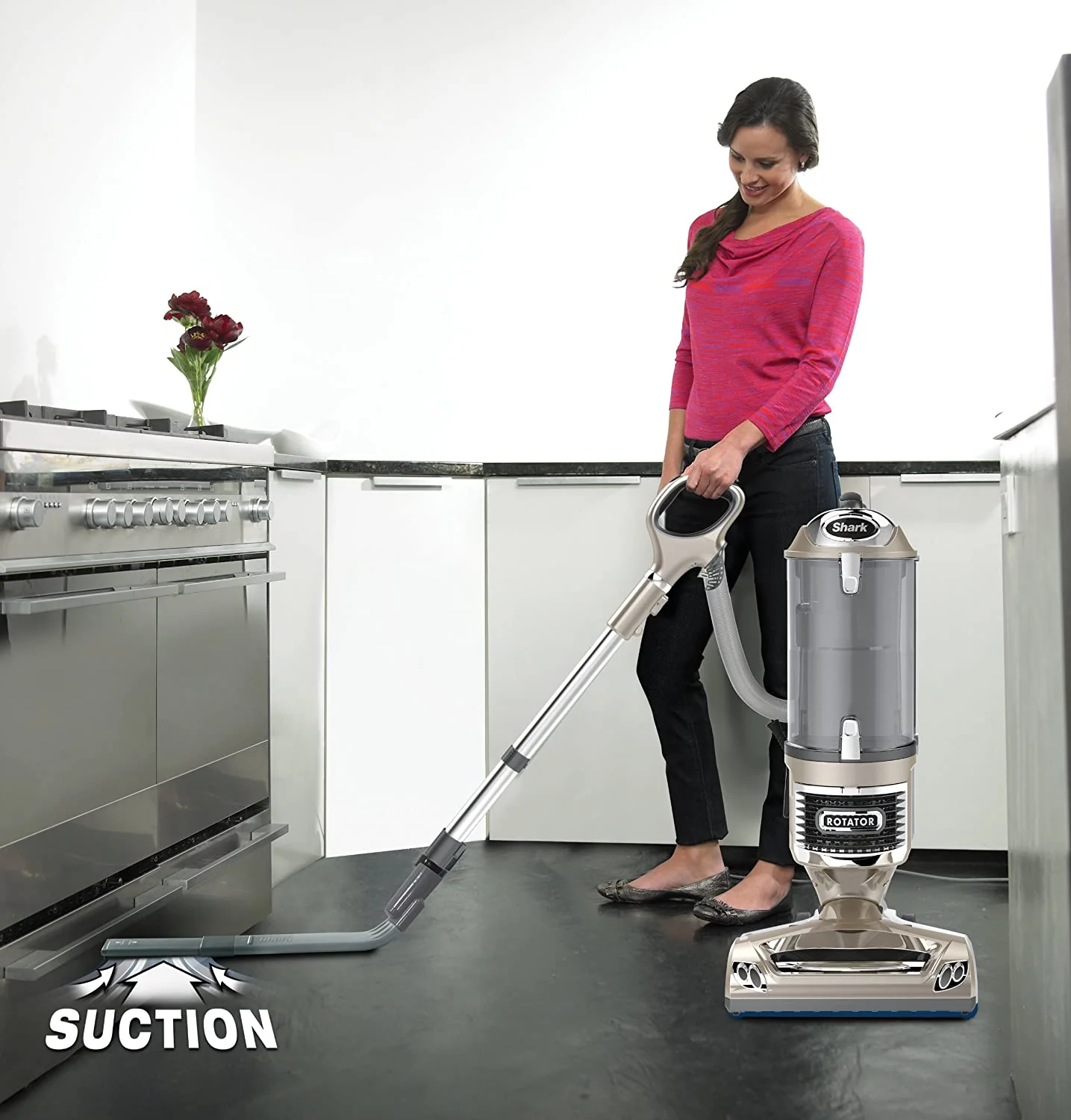 Shark - Rotator Pro Complete Lift-Away Bagless Upright Vacuum - Champagne ( NV552 ) - Image 5