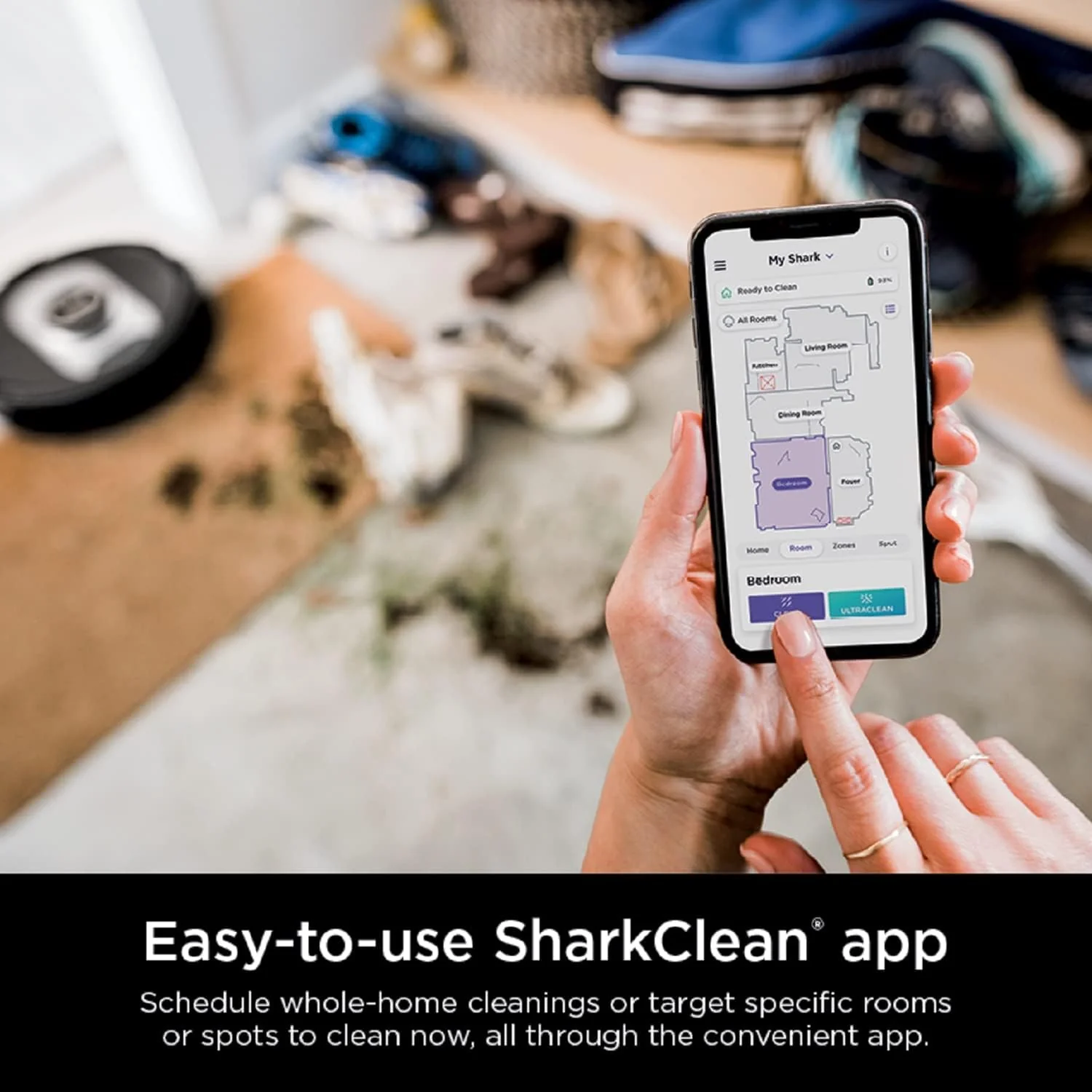 Shark RV2502AE AI Ultra Robot Vacuum with XL HEPA Self-Empty Base, Bagless, 60-Day Capacity, LIDAR Navigation, Smart Home Mapping, UltraClean, Perfect for Pet Hair, Compatible with Alexa, Black - Image 11