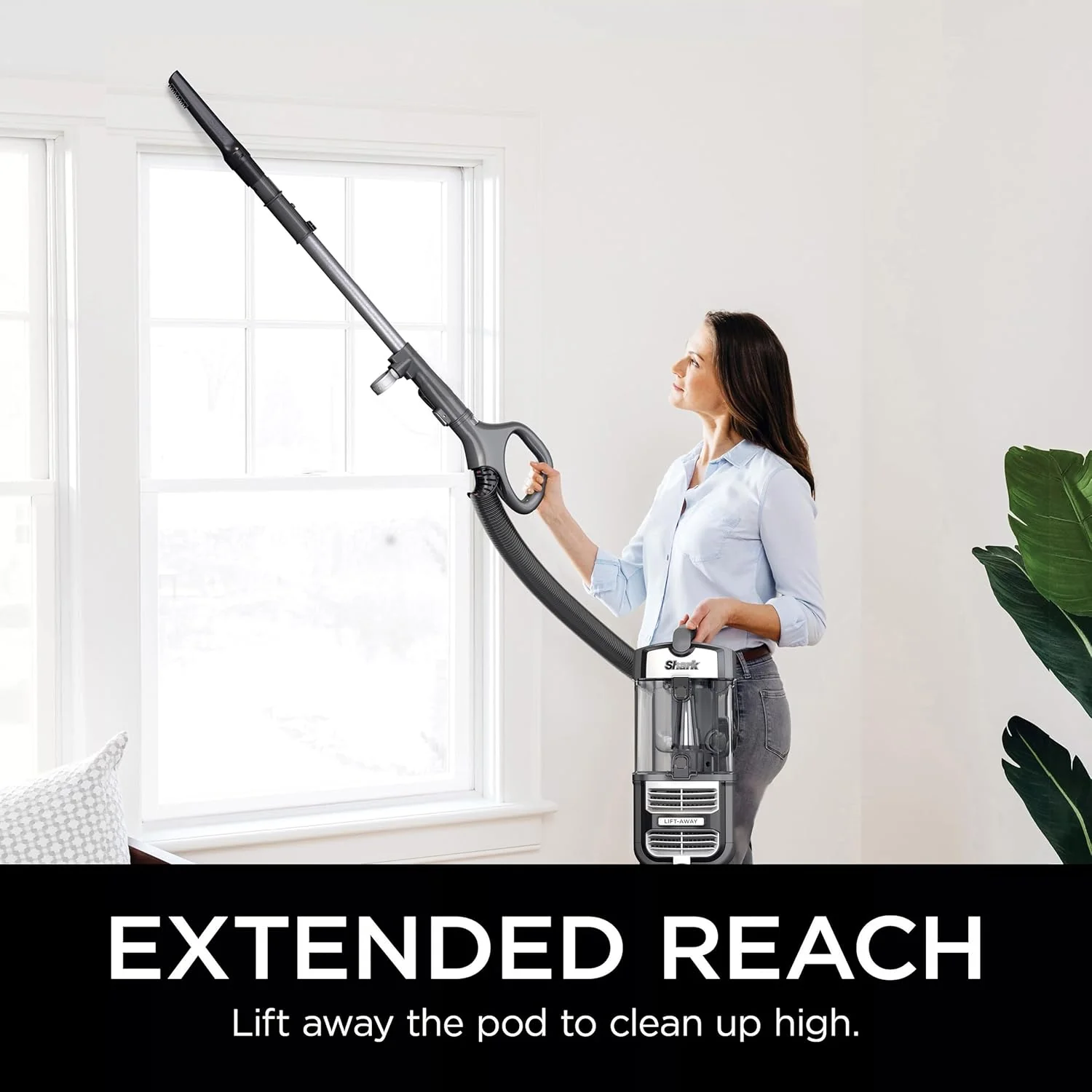 Shark UV730 Navigator Lift-Away Upright Vacuum, PowerFins HairPro Self-Cleaning Brushroll, HEPA Filter with Anti-Allergen Technology, LED Headlights, Swivel Steering - Image 5