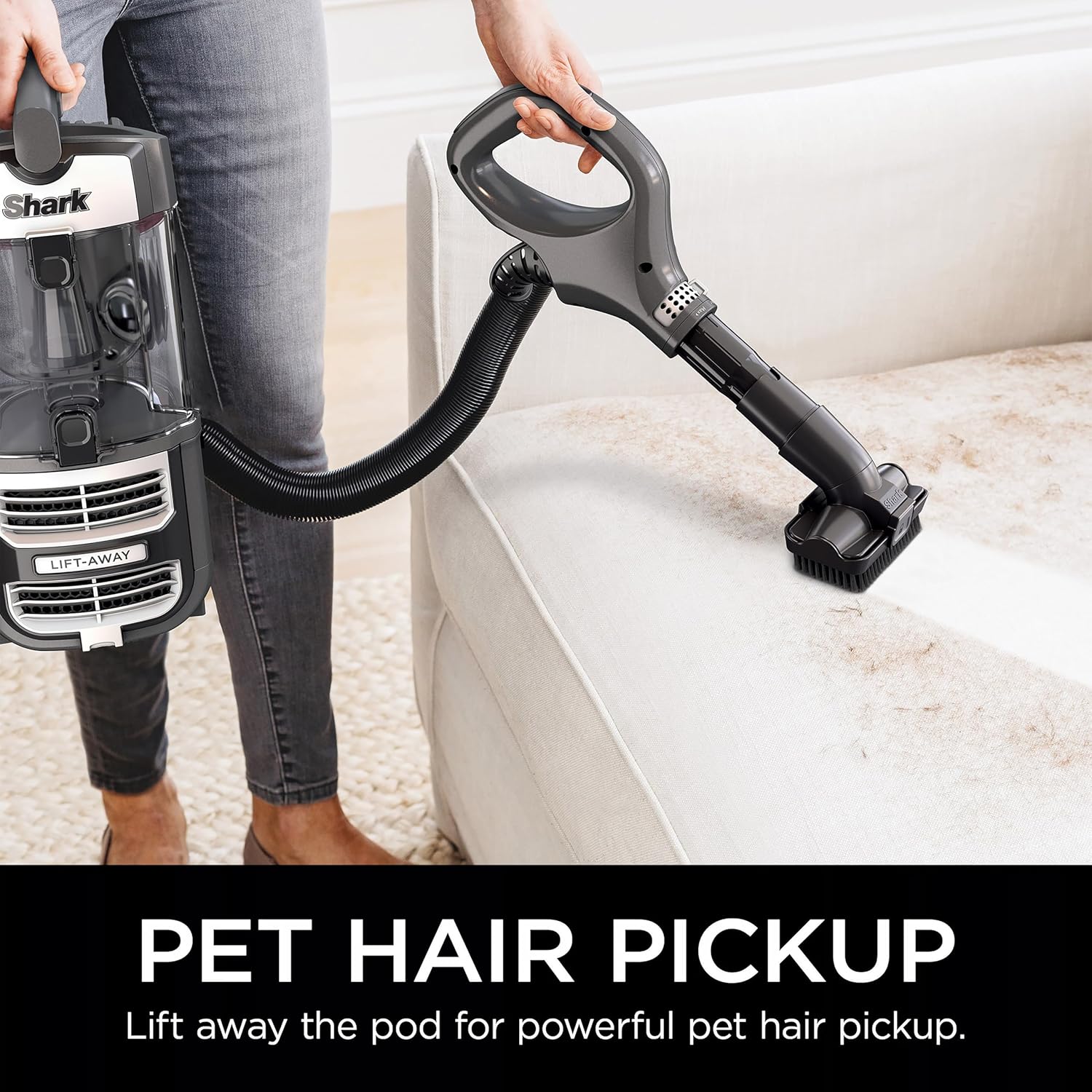 Shark UV730 Navigator Lift-Away Upright Vacuum, PowerFins HairPro Self-Cleaning Brushroll, HEPA Filter with Anti-Allergen Technology, LED Headlights, Swivel Steering - Image 6