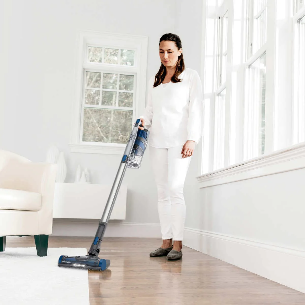 Shark Anti-Allergen Pet Plus Cordless Stick Vacuum Self-Cleaning BrushRoll, PowerFins, Duster Crevice Tool, 2-in-1 Pet Multi-Tool, Wide Upholstery Tool, 40min Runtime (UZ365H) - Image 3