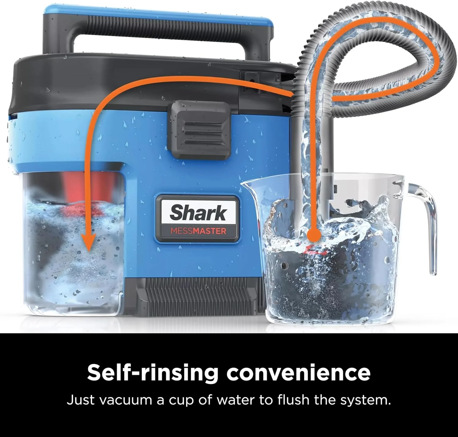 Shark VS100 MessMaster Portable Wet Dry Vacuum, Small Shop Vac, 1 Gallon Capacity, Corded, Perfect for Pets & Cars, AnyBag Tech, Self-Cleaning, for Tough Wet & Dry Messes - Image 2