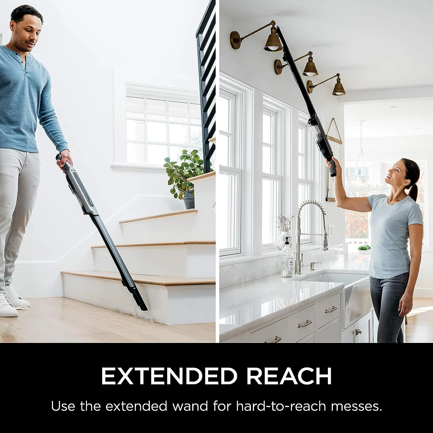 Shark WANDVAC System WS632 Ultra-Lightweight Powerful Cordless Stick Vacuum with Charging Dock, Grey - Image 6