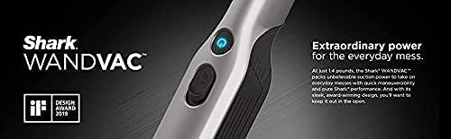 Shark WV201 WANDVAC Handheld Vacuum Lightweight at 1.4 Pounds with Powerful Suction, Charging Dock, Single Touch Empty and Detachable Dust Cup Cove Blue - Image 2