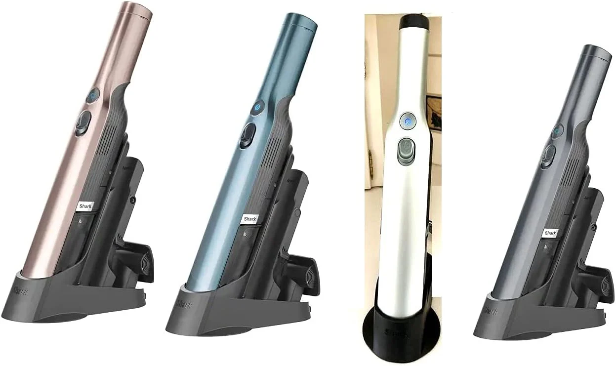 Shark WV201 WANDVAC Handheld Vacuum Lightweight at 1.4 Pounds with Powerful Suction, Charging Dock, Single Touch Empty and Detachable Dust Cup (WV201QWHT White) - Image 2