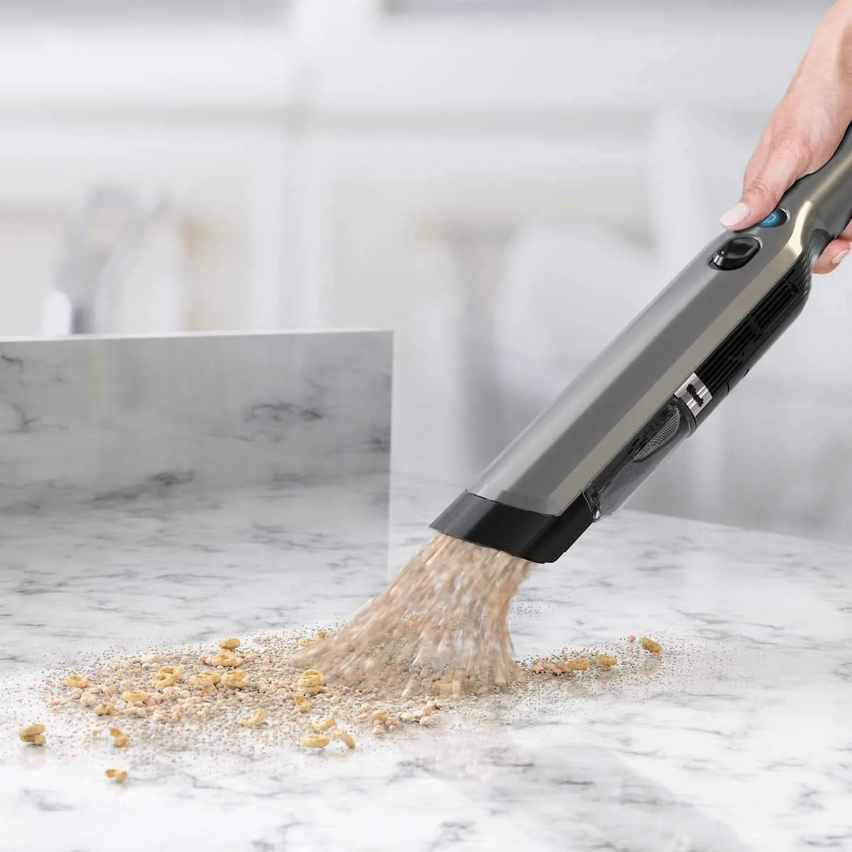 Shark WV201CO WANDVAC Cordless Handheld Vacuum, Lightweight at 1.4 Pounds with Powerful Suction, Duster Crevice Tool, Pet Tool, Charging Dock*, Single Touch Empty and Detachable Dust Cup - Image 5