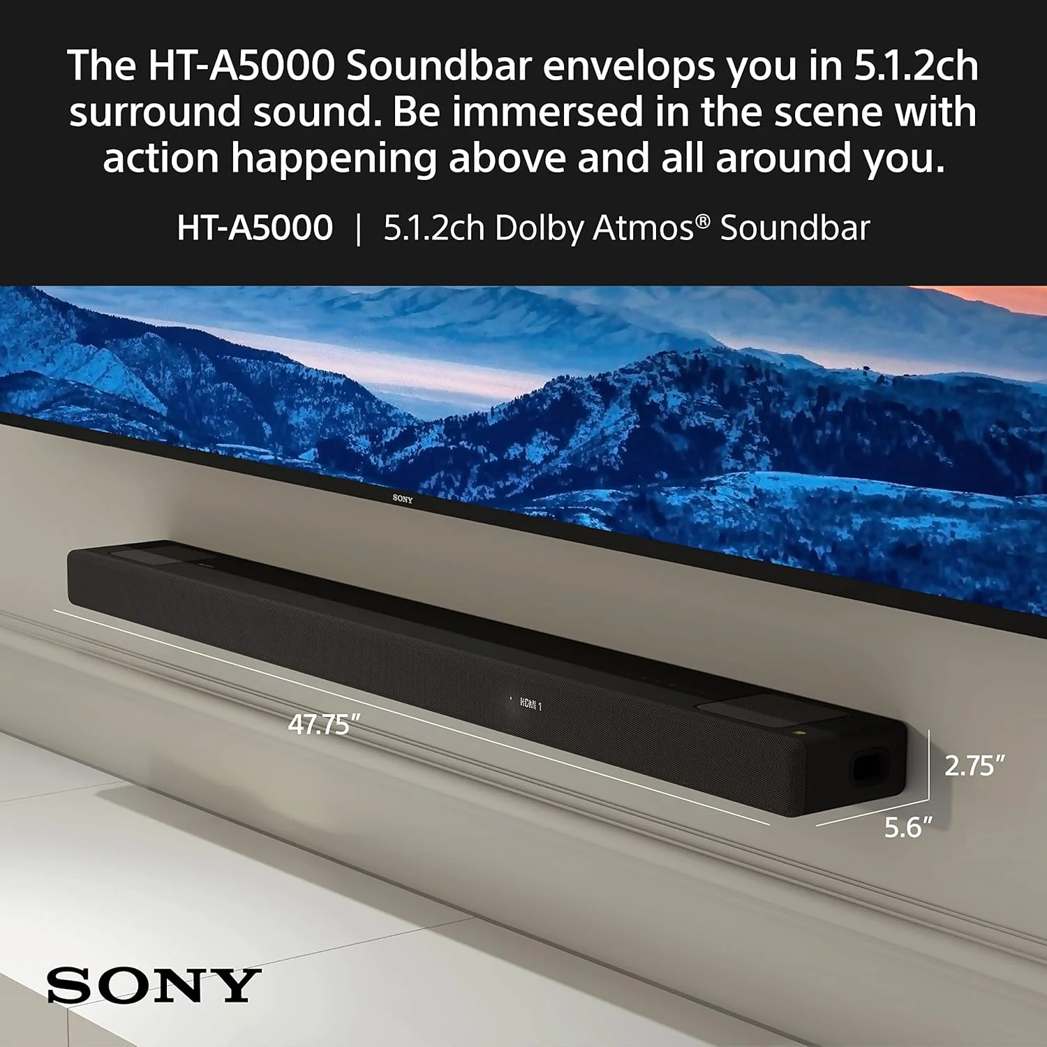 Sony HT-A5000 5.1.2ch Soundbar with Built-In Subwoofer - Image 8