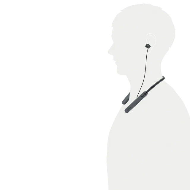 Sony In-Ear Bluetooth Headphones - Black (WI-C400B) - Image 4