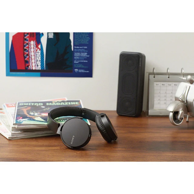 Sony Over-Ear Sound Isolating Wireless Headphones with Mic (MDRXB650BT/B) - Black - Image 8
