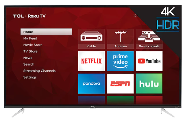 TCL 50" CLASS 4-SERIES 4K UHD HDR ROKU SMART TV (50S421)