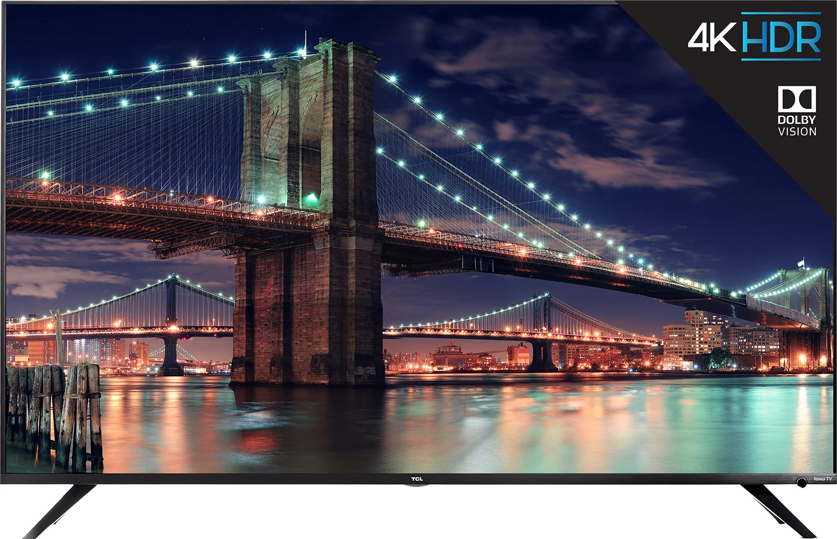 TCL 55" Class 6-Series 4K UHD Dolby Vision HDR Roku Smart TV ( 55R617 )