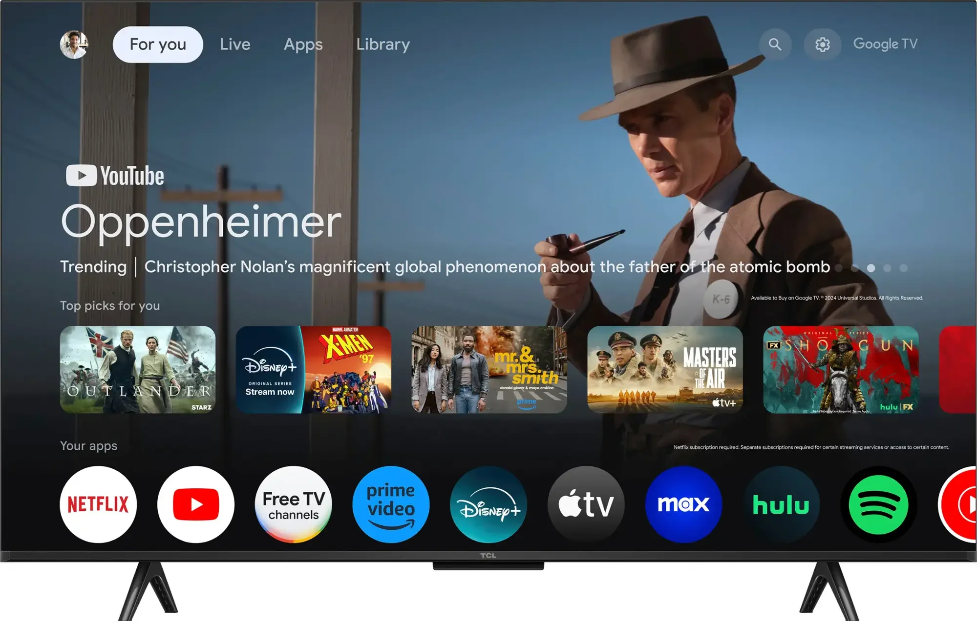 TCL 85" Class S5 4K UHD HDR LED Smart TV with Google TV (85S551G) - Image 2