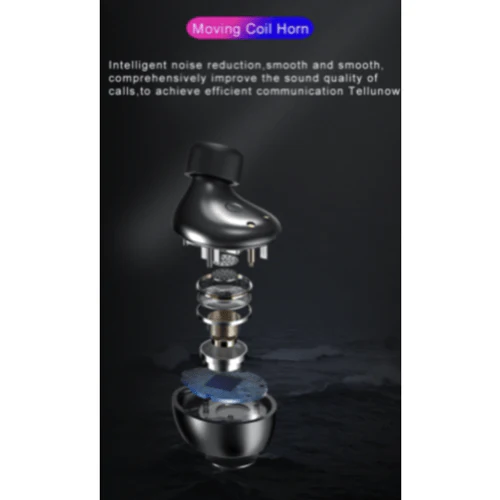 TW80 Air True-Wireless Earphones, Bluetooth, Stereo HiFi Sound, Touch Control, and Secure Fit - Black - Image 6