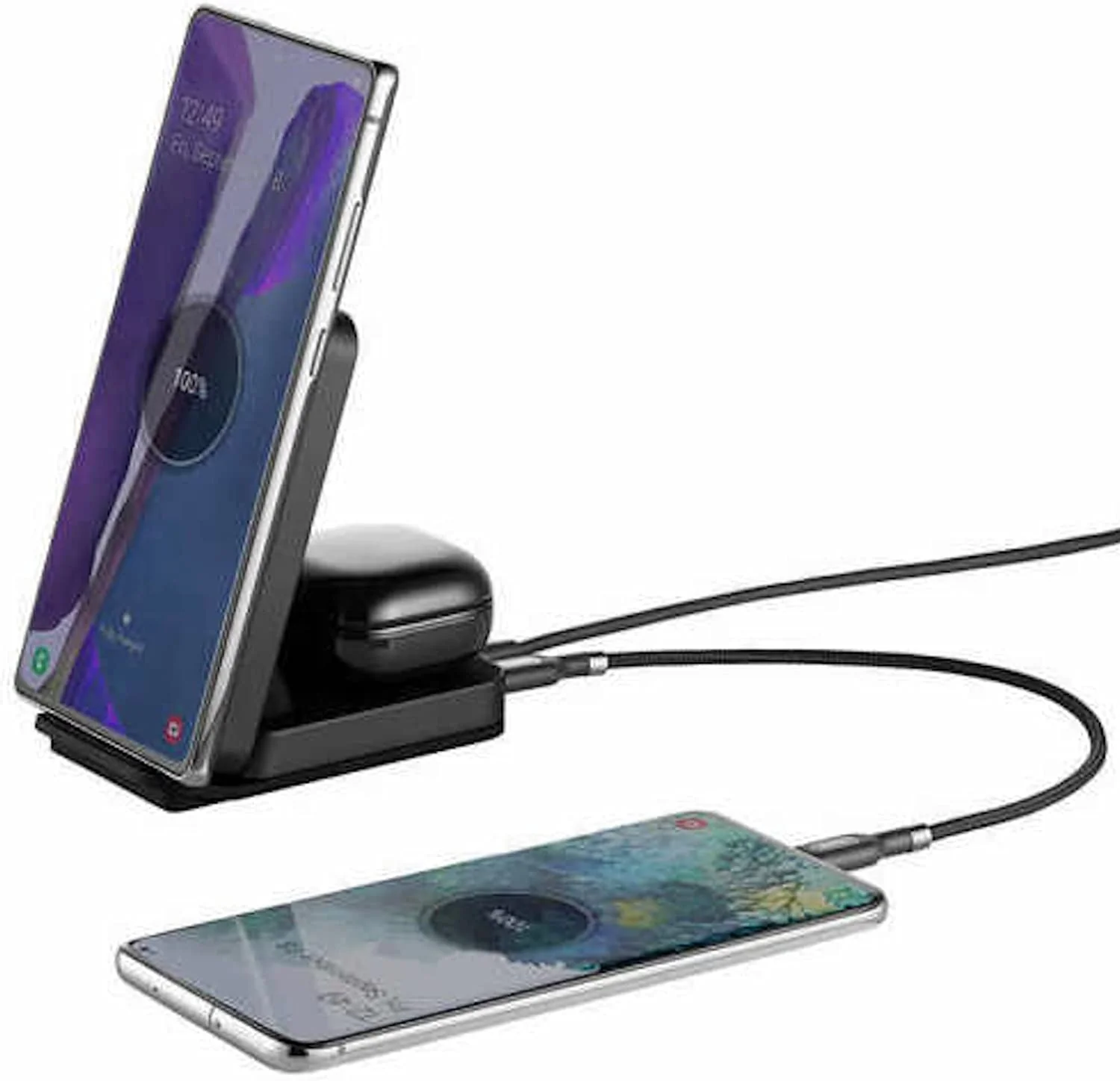 Ubio Labs 2-in-1 Wireless Charging Stand, Black - Image 6