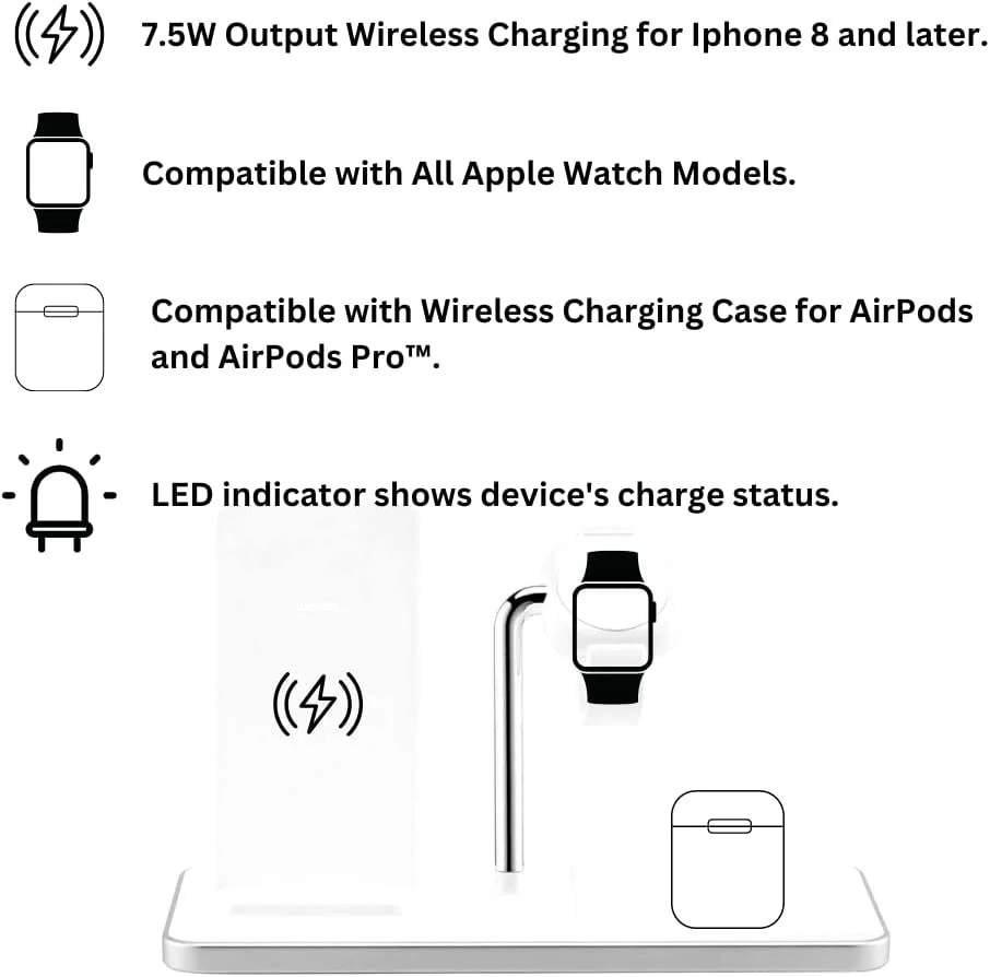 Ubio Labs WCB141 3-in-1 Wireless Charging Stand - Image 3