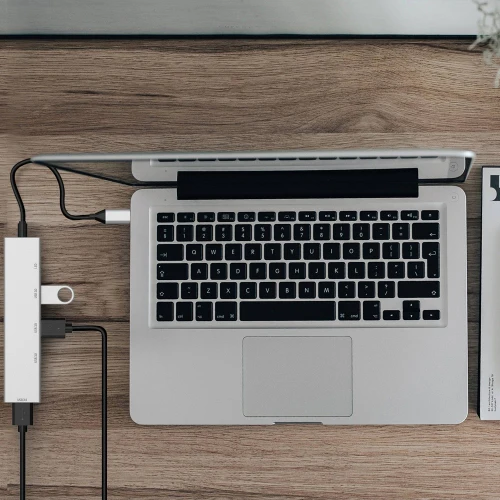 USB-C Type C to USB 3.0 4 Port Hub Adapter USB-C Aluminum Slim Thunderbolt USB - Image 7