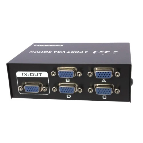 VGA Switch 4 Port SVGA Monitor Sharing Box 4 In 1 Out LCD Selector - Image 4