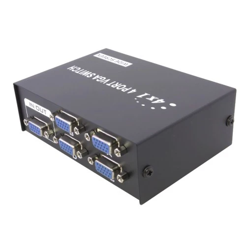 VGA Switch 4 Port SVGA Monitor Sharing Box 4 In 1 Out LCD Selector - Image 5