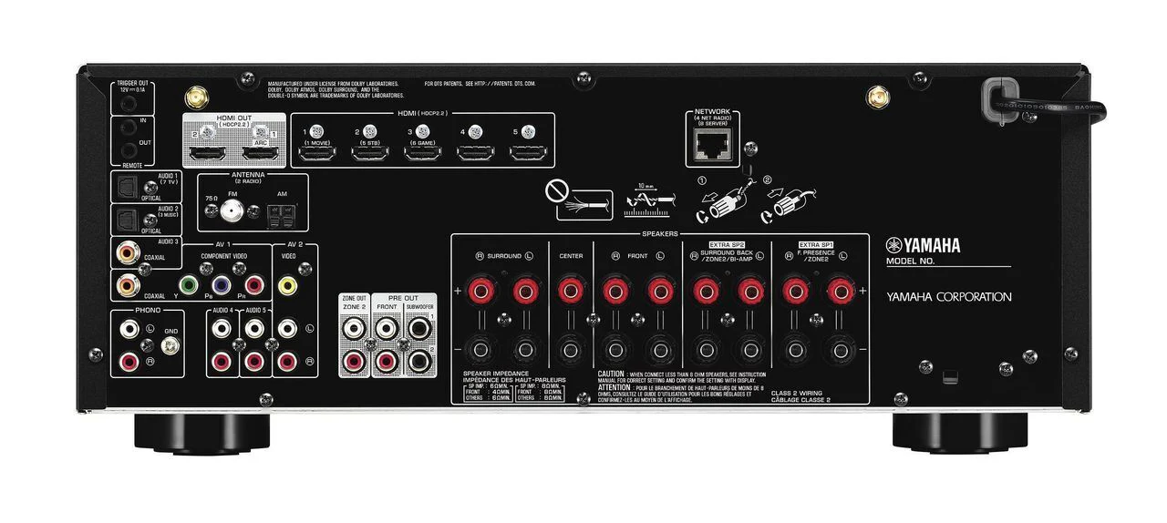Yamaha TSR-7850R 7.2 ch 4K Atmos DTS Receiver - Image 2